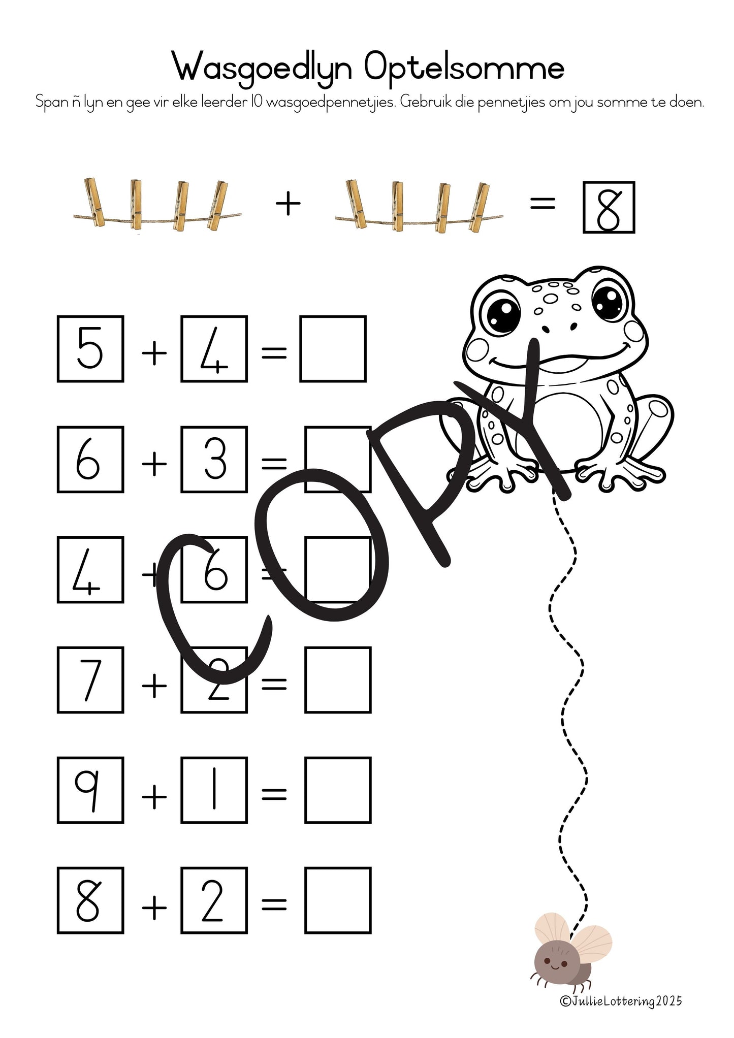 Optel met getalle 5-10 (Afrikaans) 2025