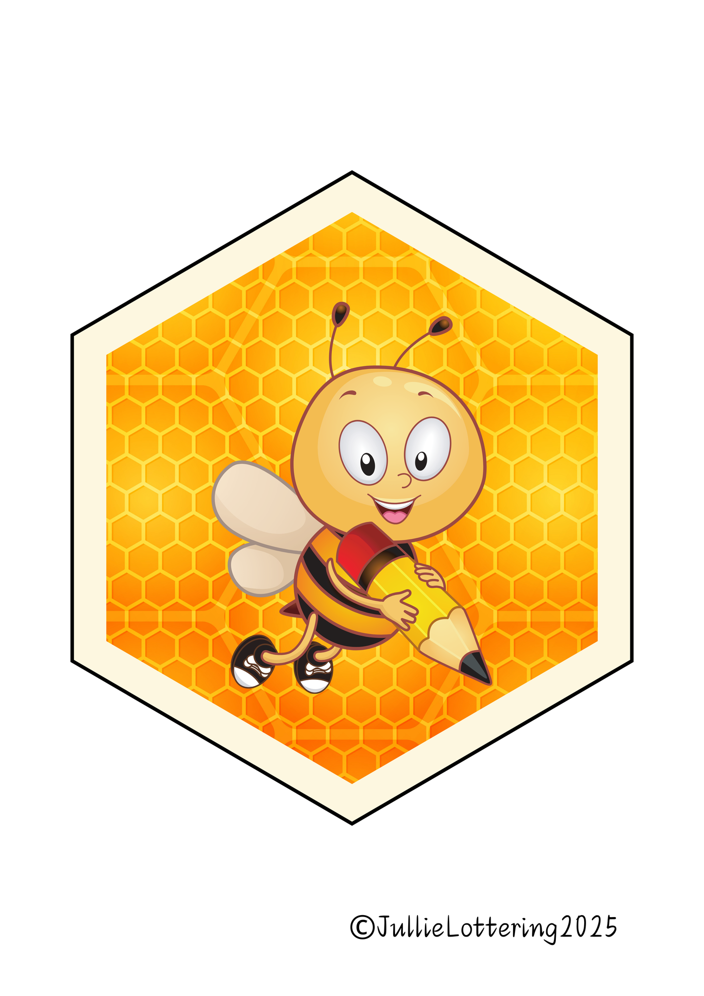Bee-Themed Welcome Bunting Circles – PDF Download