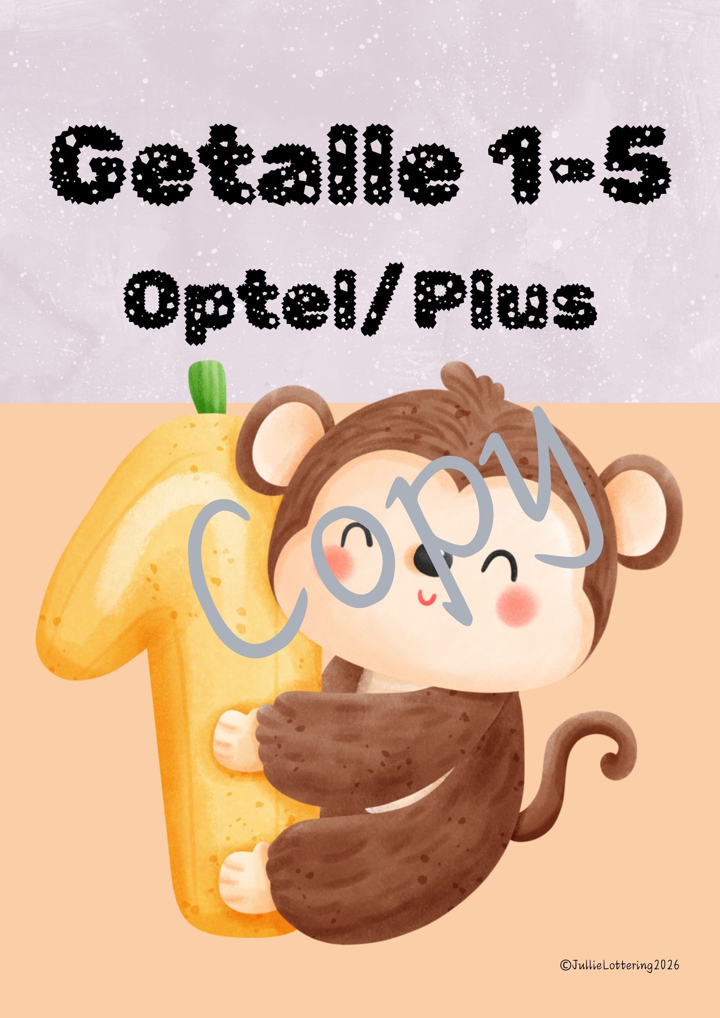 Optel met getalle 1-5 (Afrikaans) 2026
