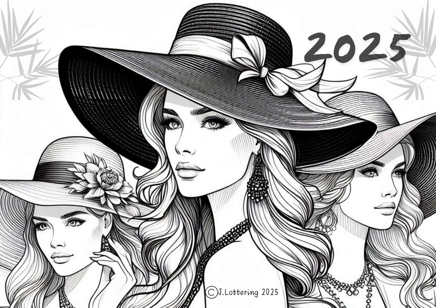 Elegant Lady Calendar 2025