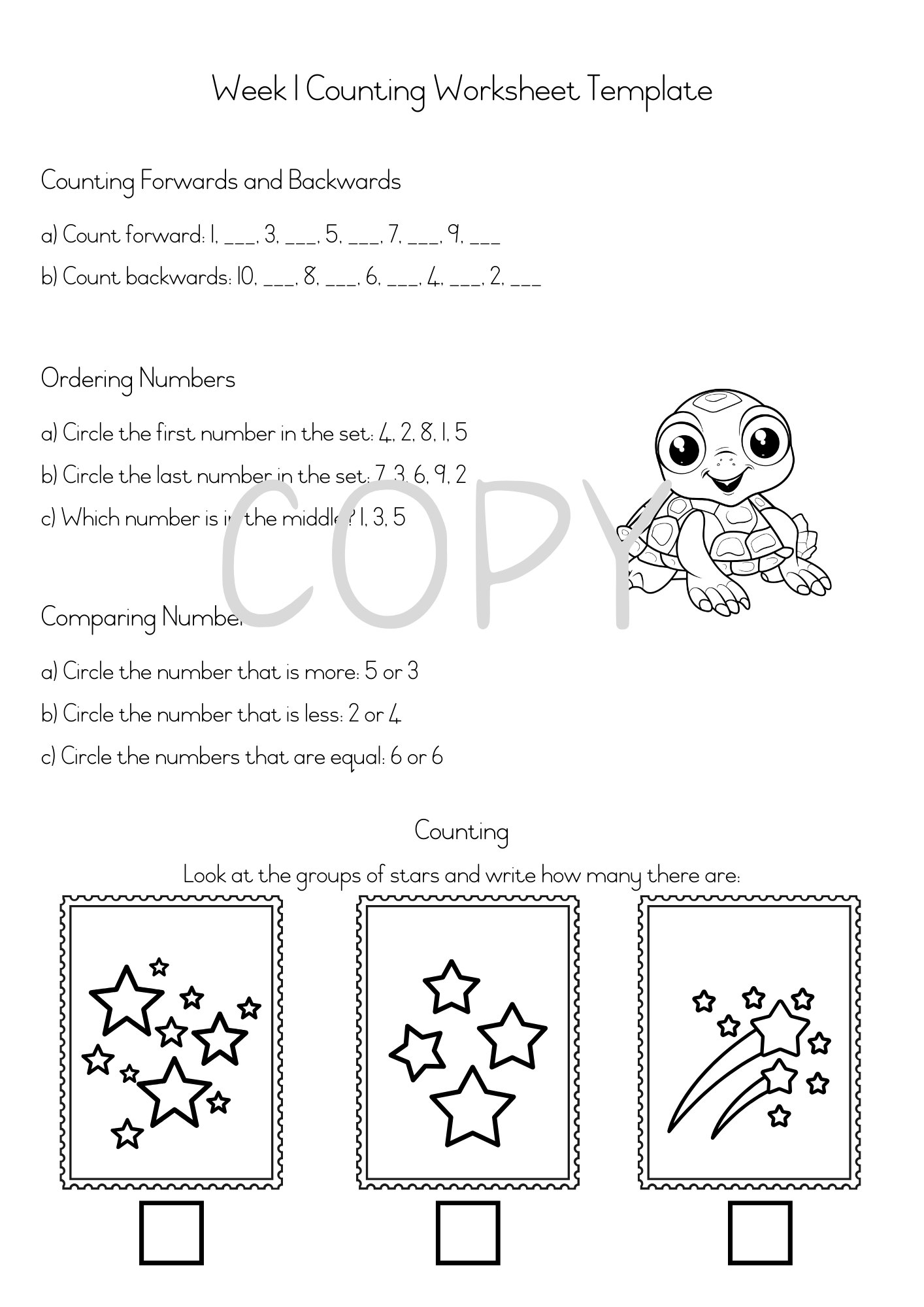 Counting - Grade 1 (2025) English