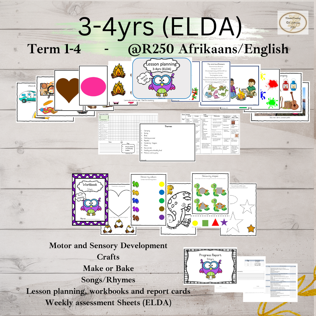 Complete Preschool and Baby Curriculum (ELDA and CAPS)