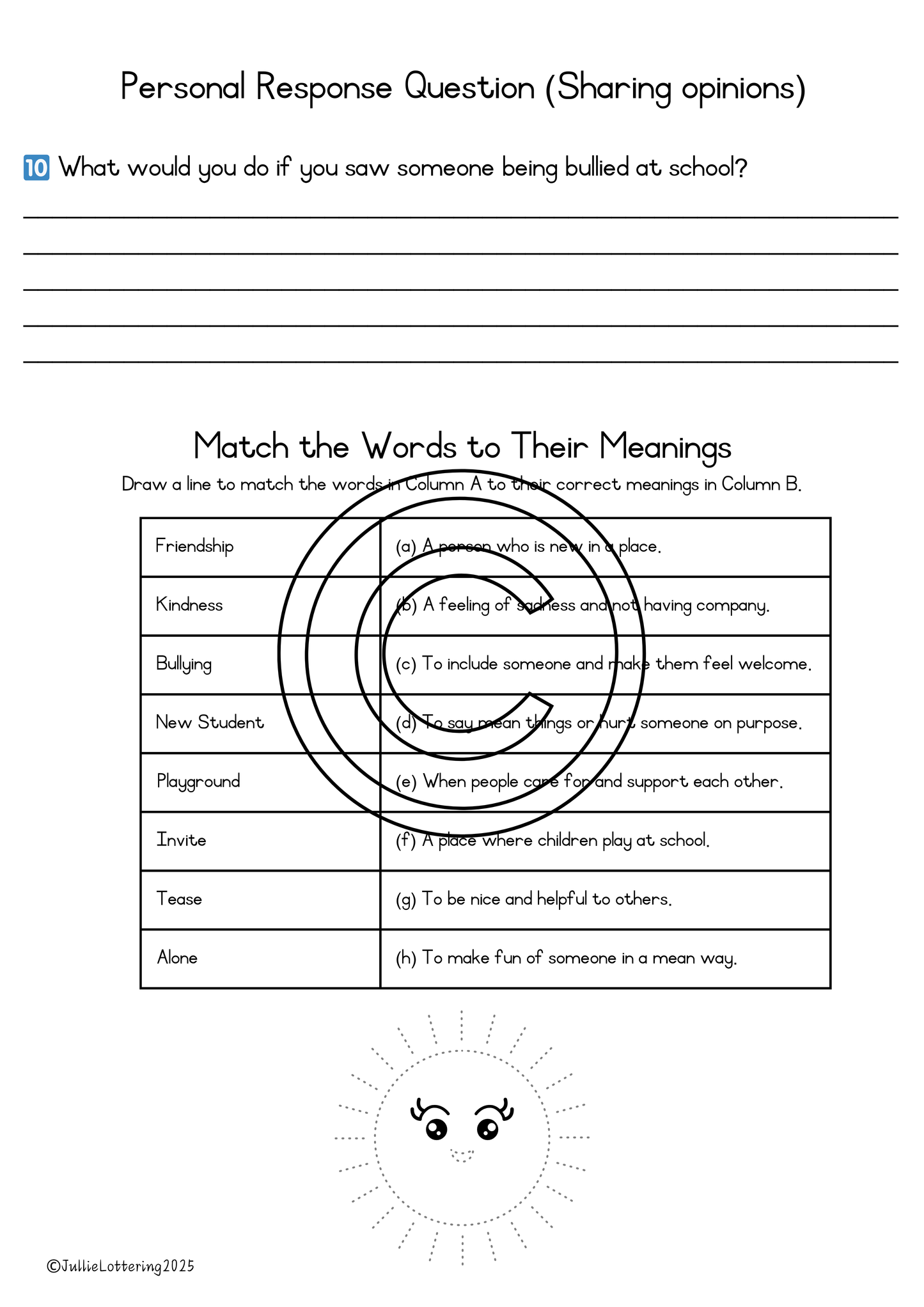 Being a good friend - Grade 3 FAL