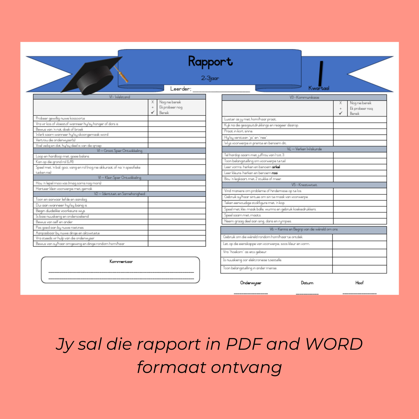 2–3jr Term 1 Kurrikulum (2026) | ELDA | Lesbeplanning + Werkboek + Verslagkaarte