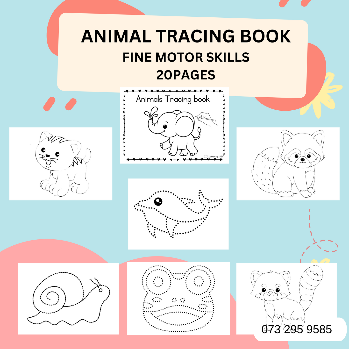Animal tracing booklet