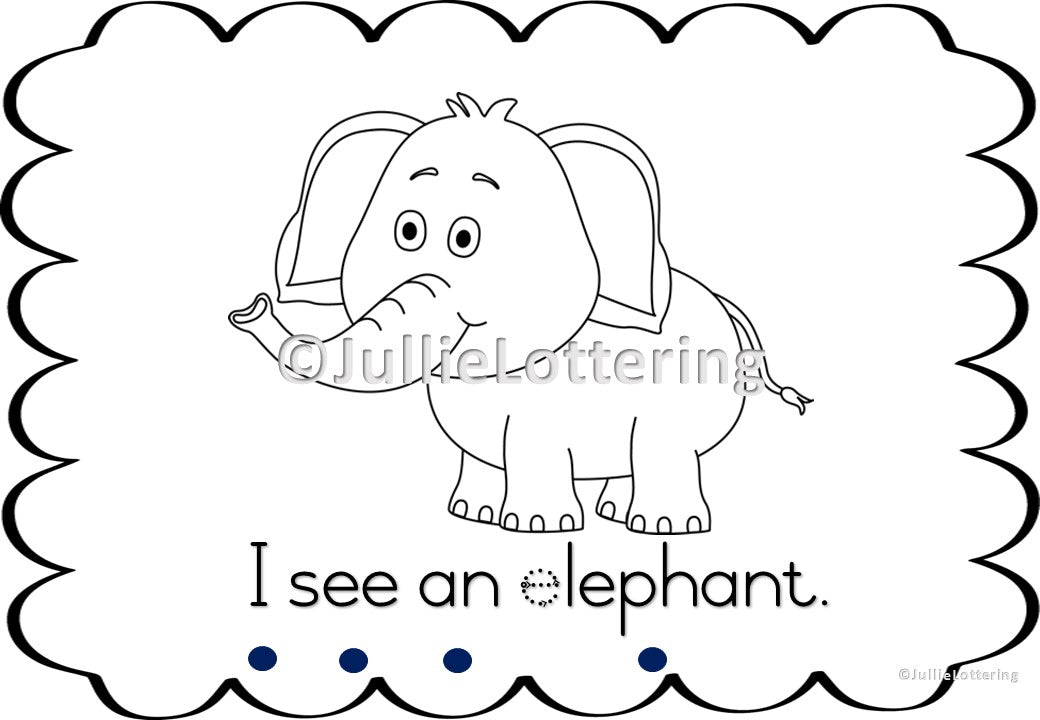 Alphabet letter- e book English