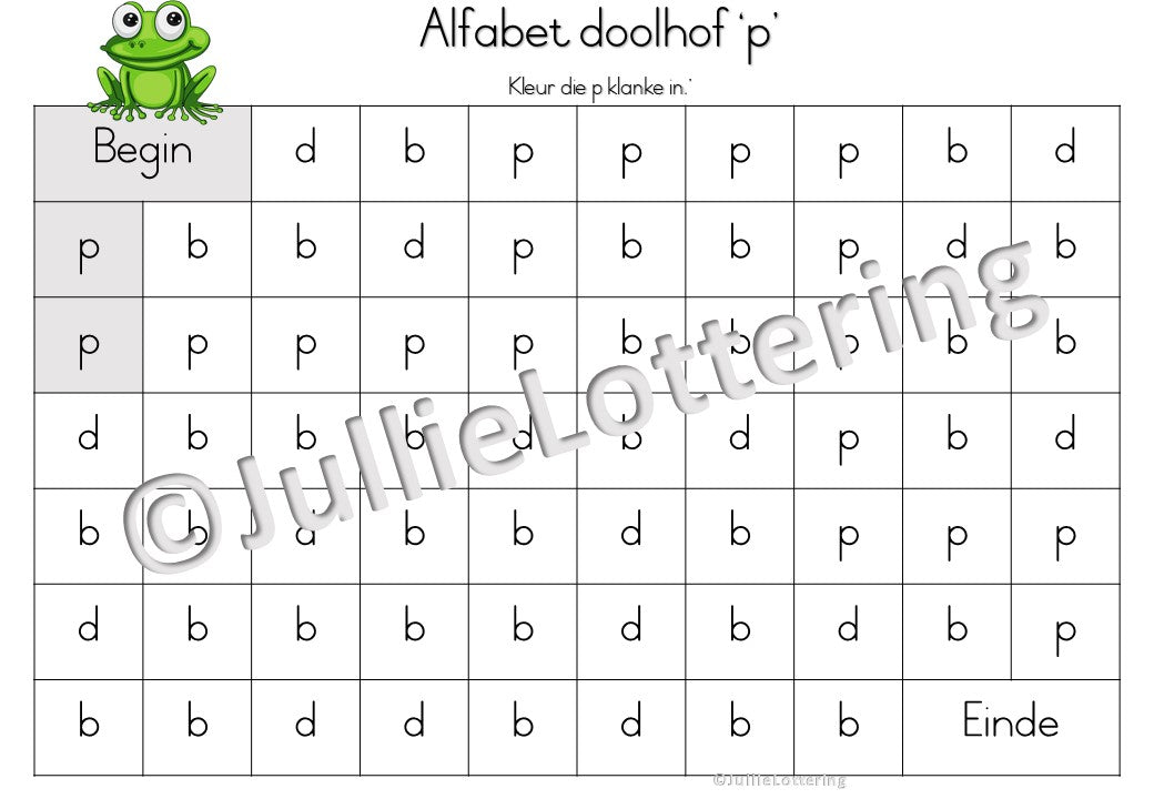 Alfabet p-klank boekie