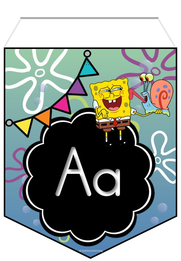 Alphabet Flags (SpongeBob theme)