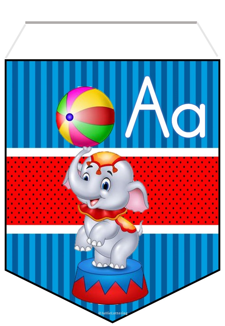 Alphabet Flags Circus Theme