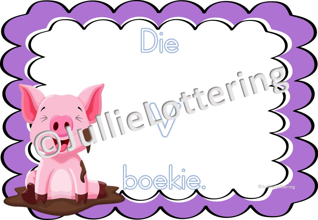Alfabet v-klank boekie Afrikaans