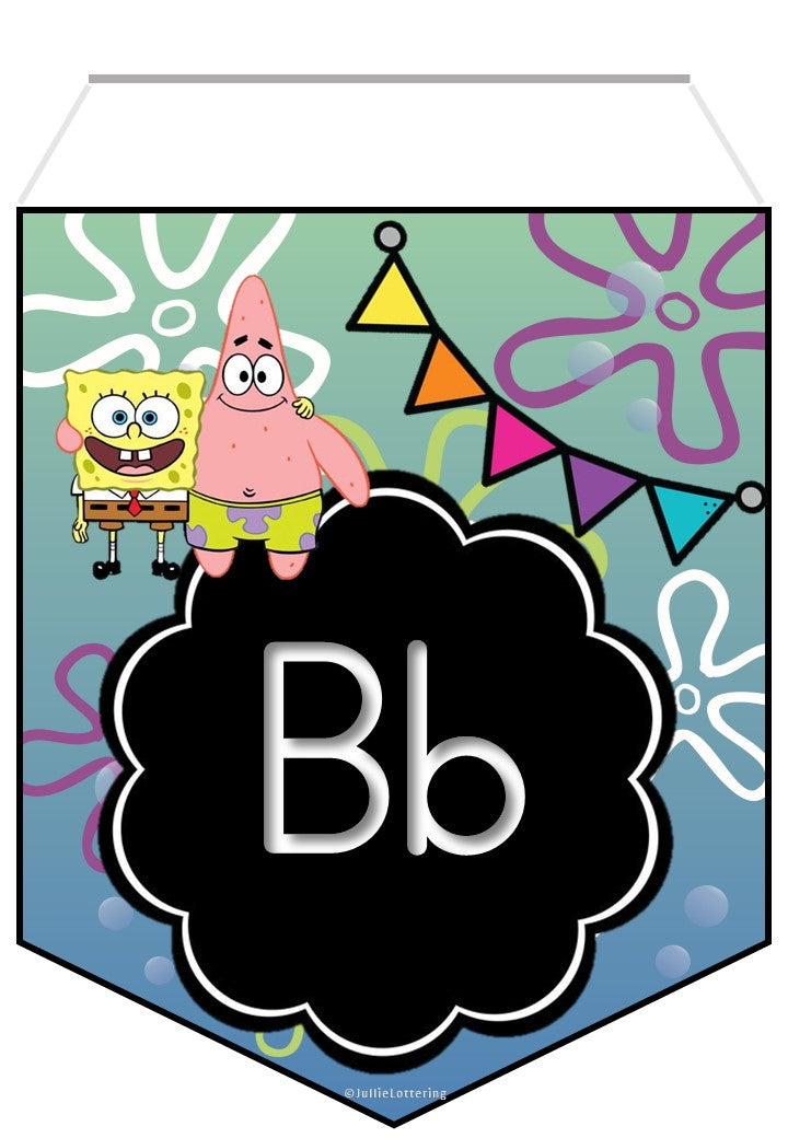 Alphabet Flags (SpongeBob theme)