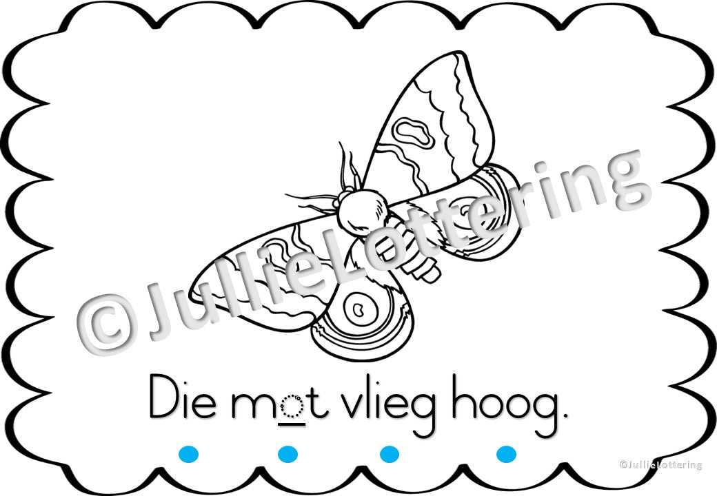 Alfabet o-klank boekie Afrikaans