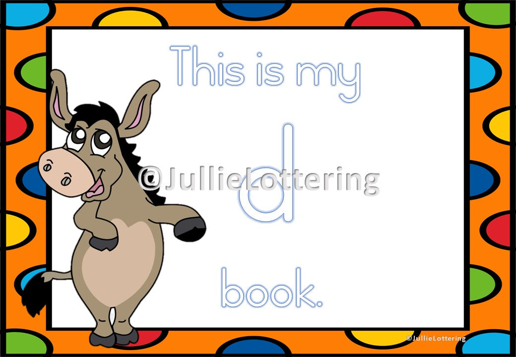 Alphabet letter-d book