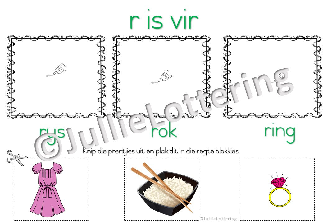 Alfabet r-klank boekie