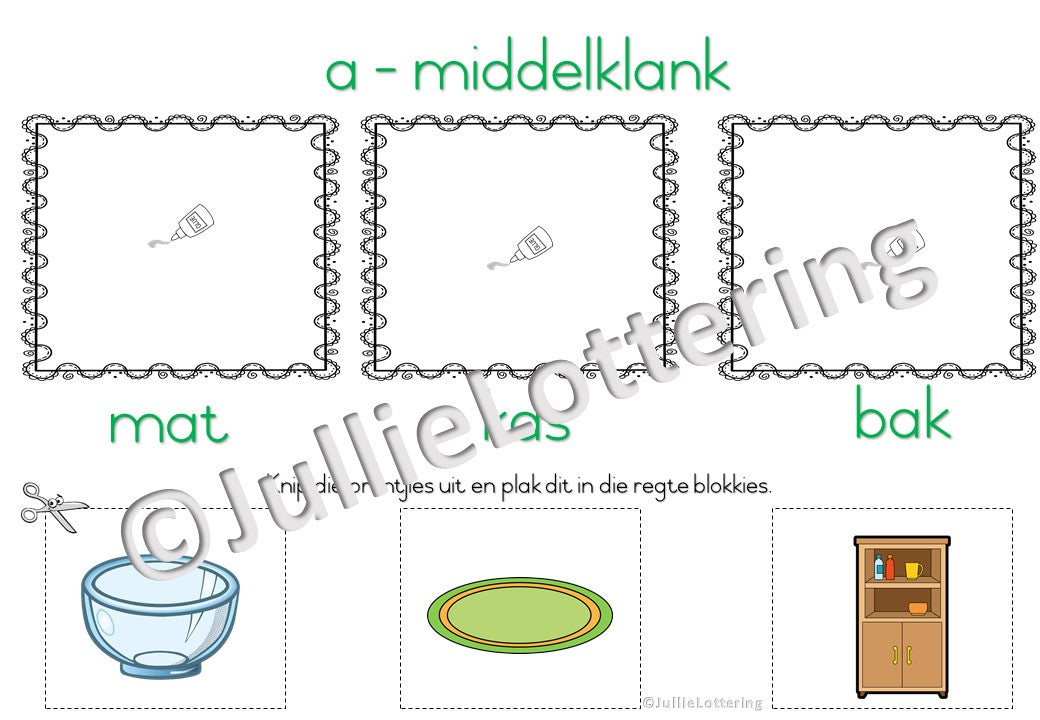 Alfabet boekie a-klank Afrikaans