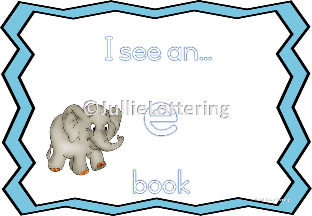 Alphabet letter- e book English