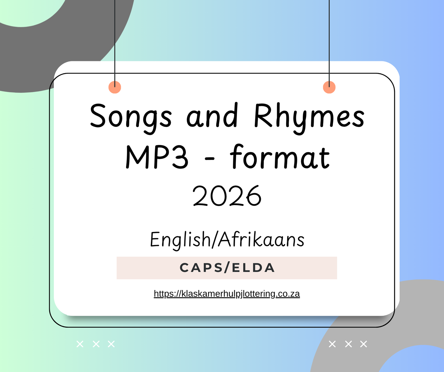 Songs and Rhymes (Digital MP3 Collection)