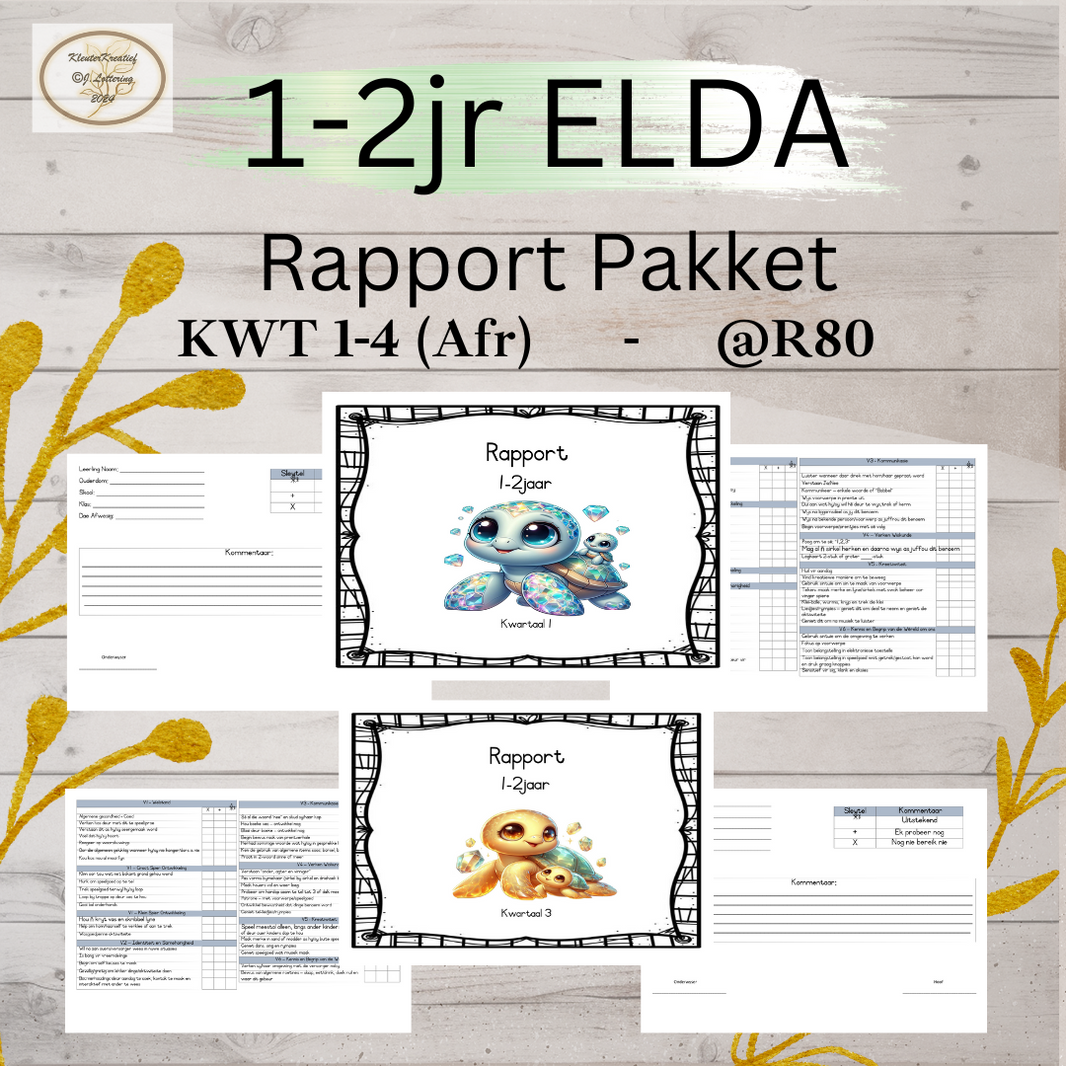 Report Cards (ELDA/CAPS) – KleuterKreatief