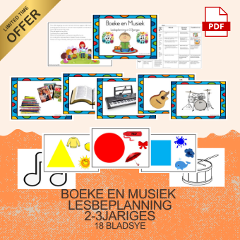 Books and Music Lesson plan for 2-3year old's