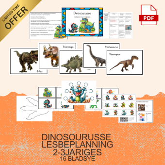 Dinosourusse Lesbeplanning 2-3jariges