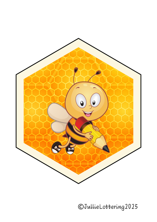 Bee-Themed Welcome Bunting Circles – PDF Download