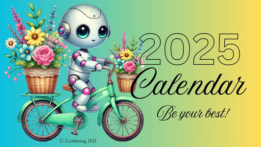 2025 Seasons - Robot Theme Calendar/Planner