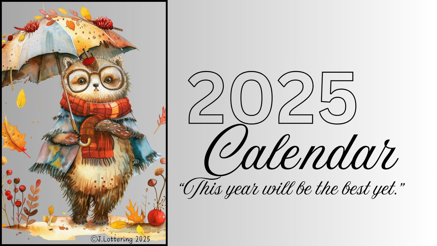 Autumn Theme 2025 Calendar