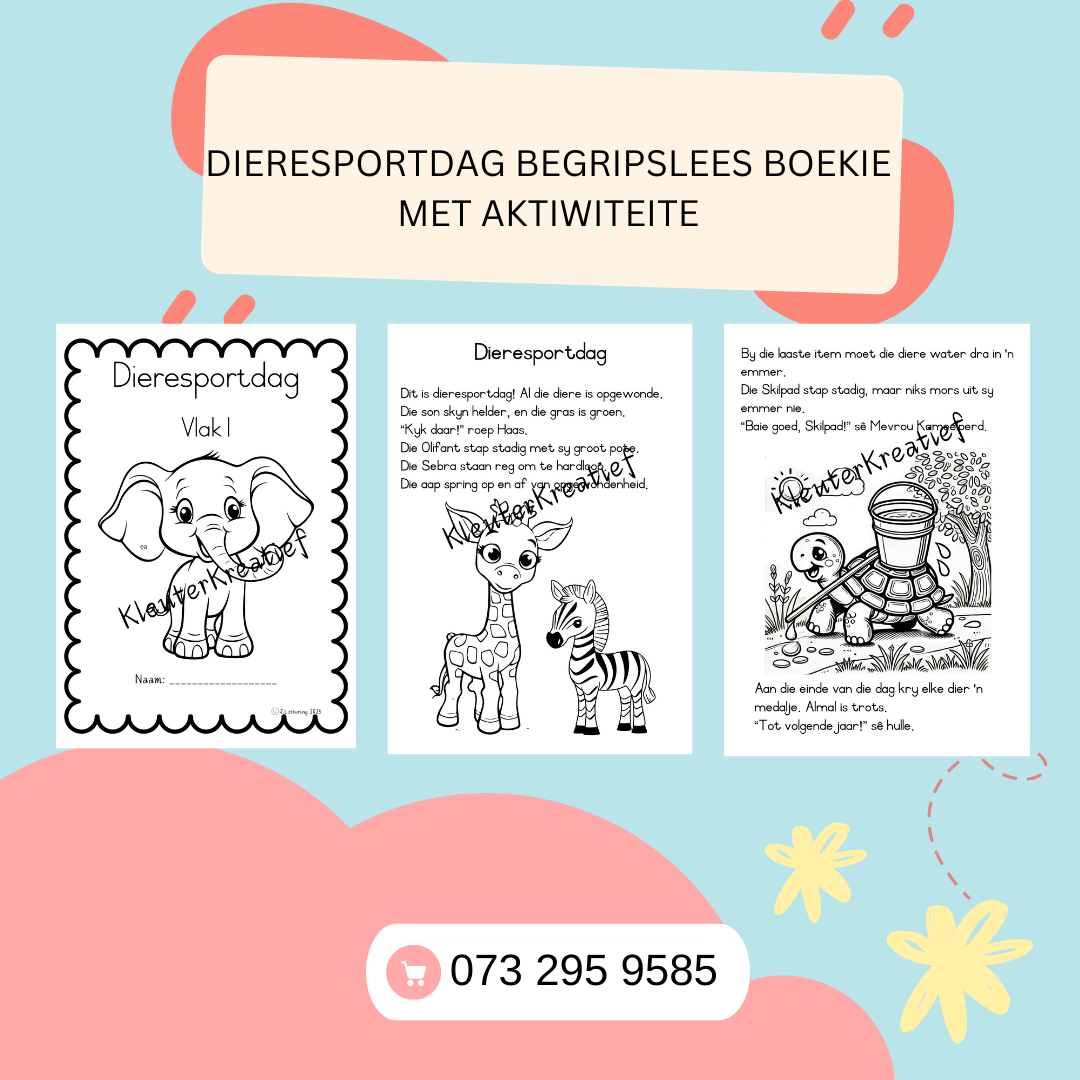 Begripslees boekie - Graad 1/2