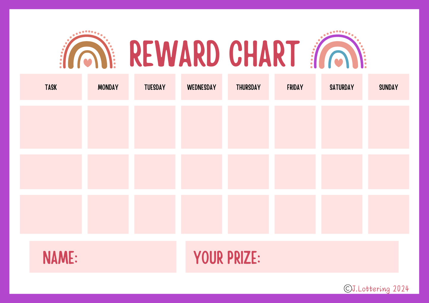 Kids Reward Charts