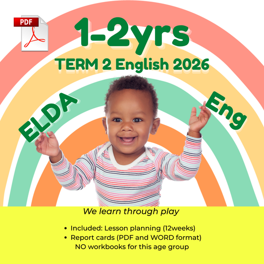 1–2 Year Old Preschool Curriculum – ELDA Aligned 12 Week Lesson Plans (Term 2 2026)