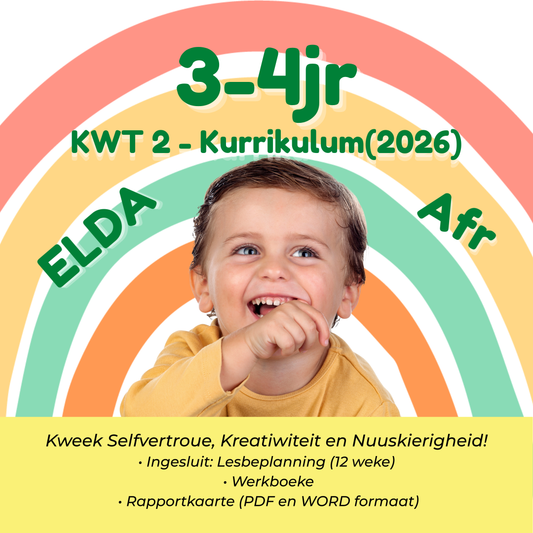 Volledige Kleuterskool Kurrikulum vir 3–4 Jariges – Kwartaal 2 (VLDA 2026)