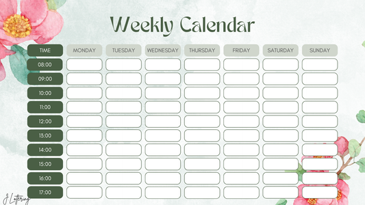 Weekly Planner (Afr and Eng)