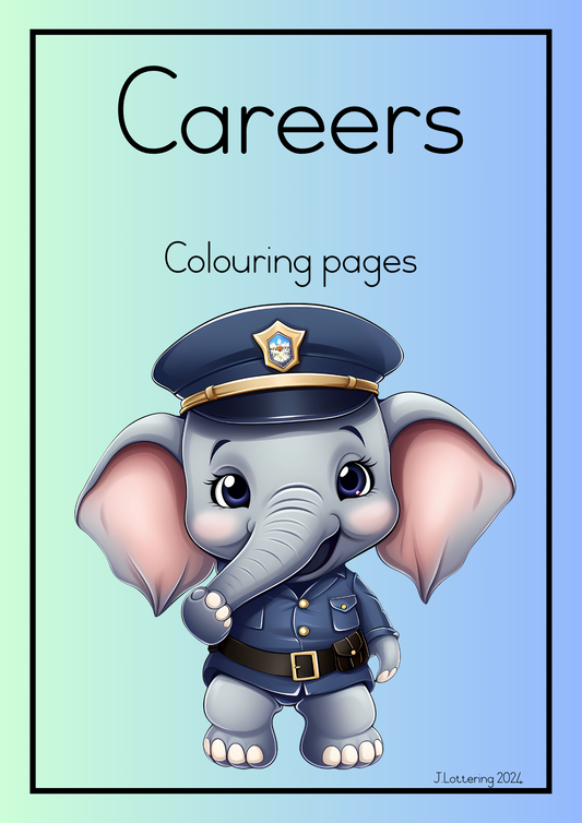 Careers Colouring pages