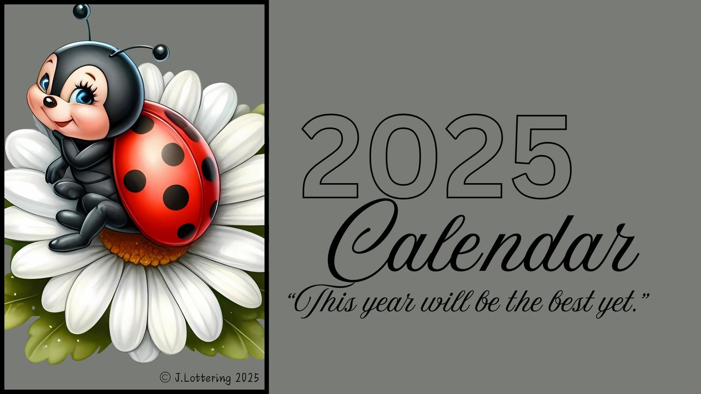 2025 Seasons Calendar - Ladybug cover