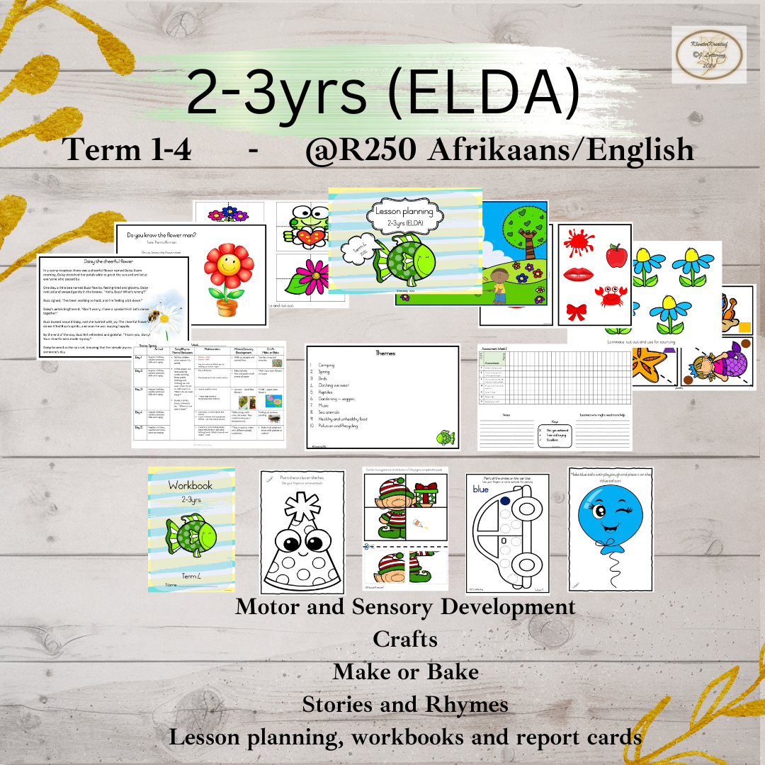 Complete Preschool and Baby Curriculum (ELDA and CAPS)
