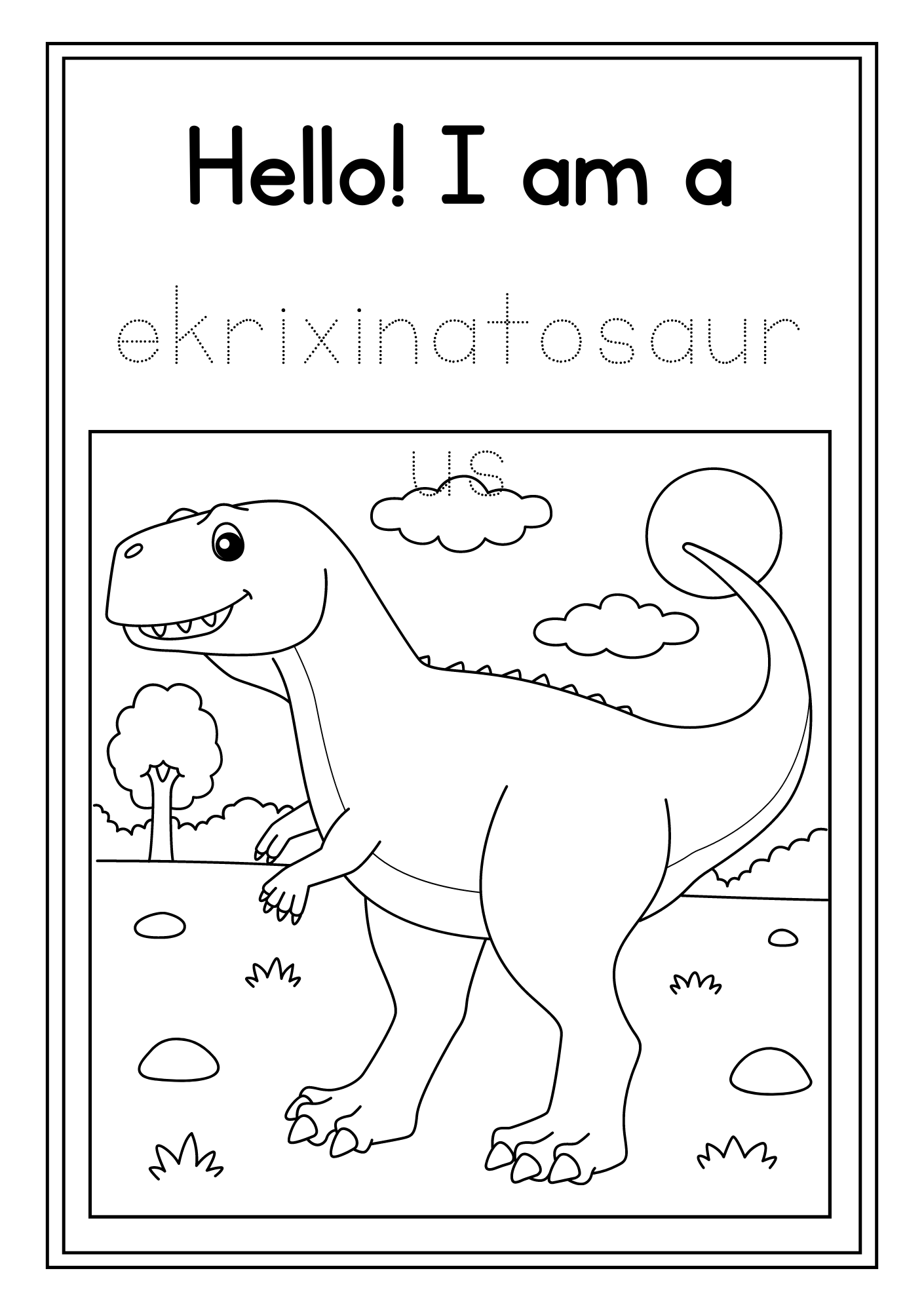 Dinosaur Colouring Book