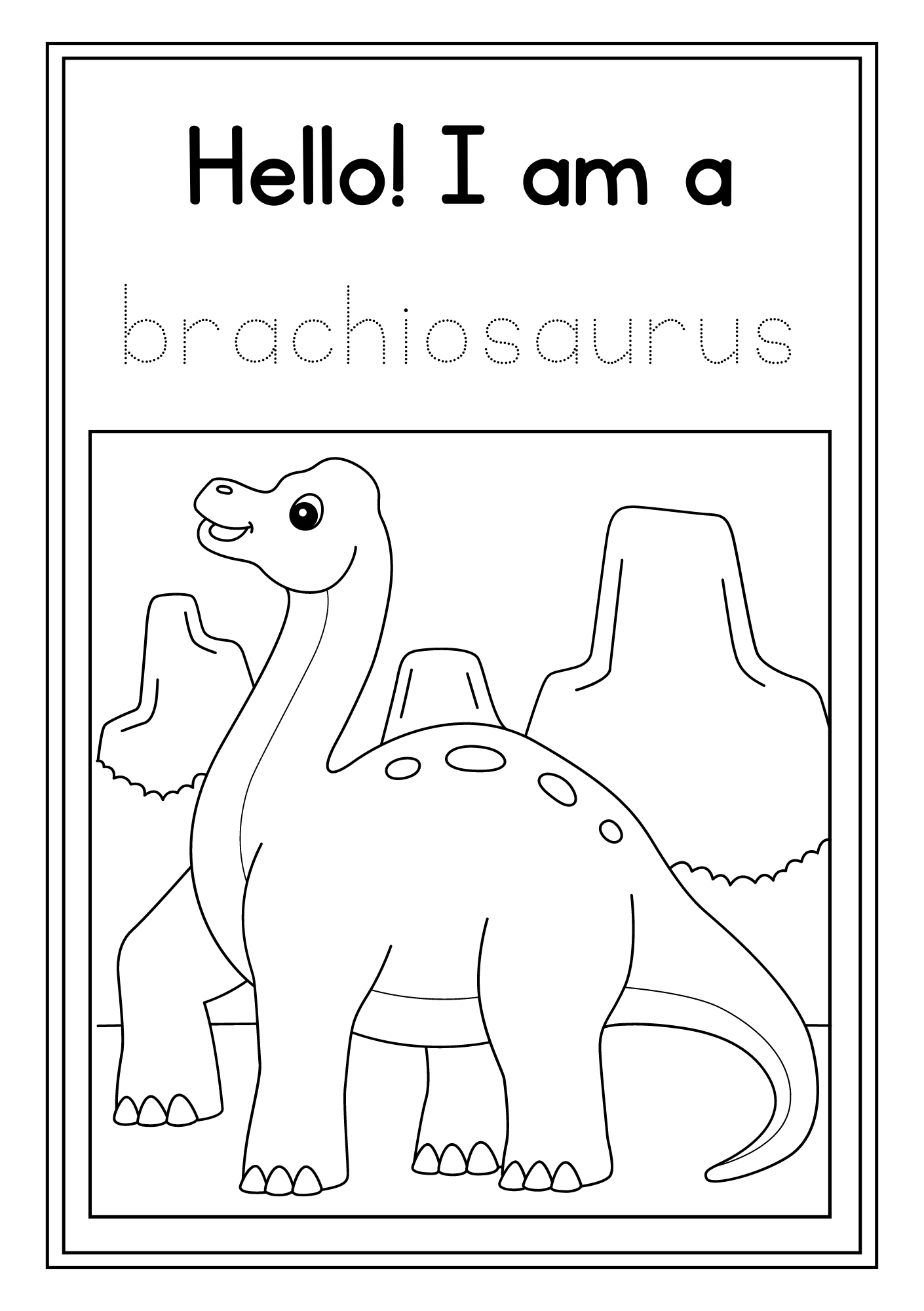 Dinosaur Colouring Book