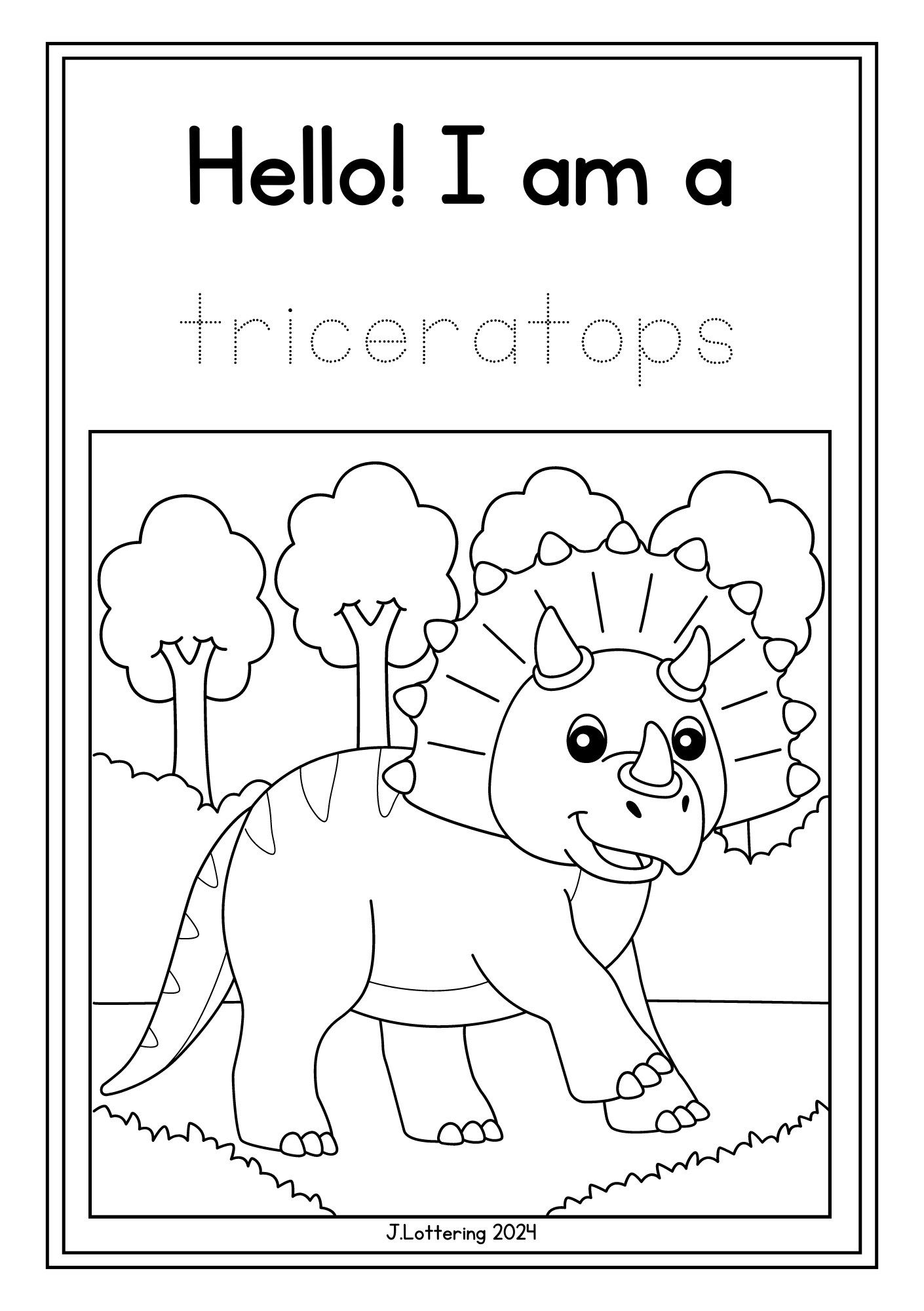 Dinosaur Colouring Book