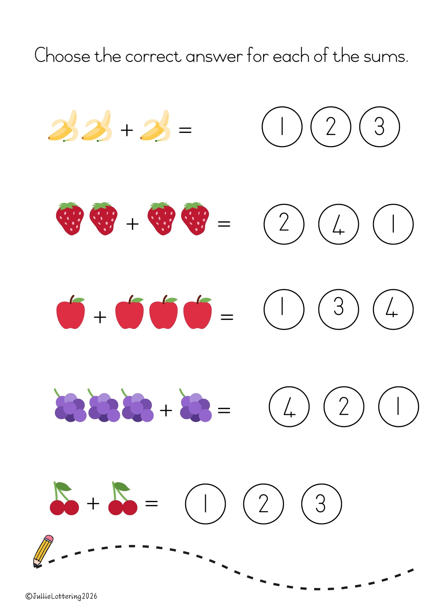 Adding with Numbers 1–5 – Workbook (PDF) 2026