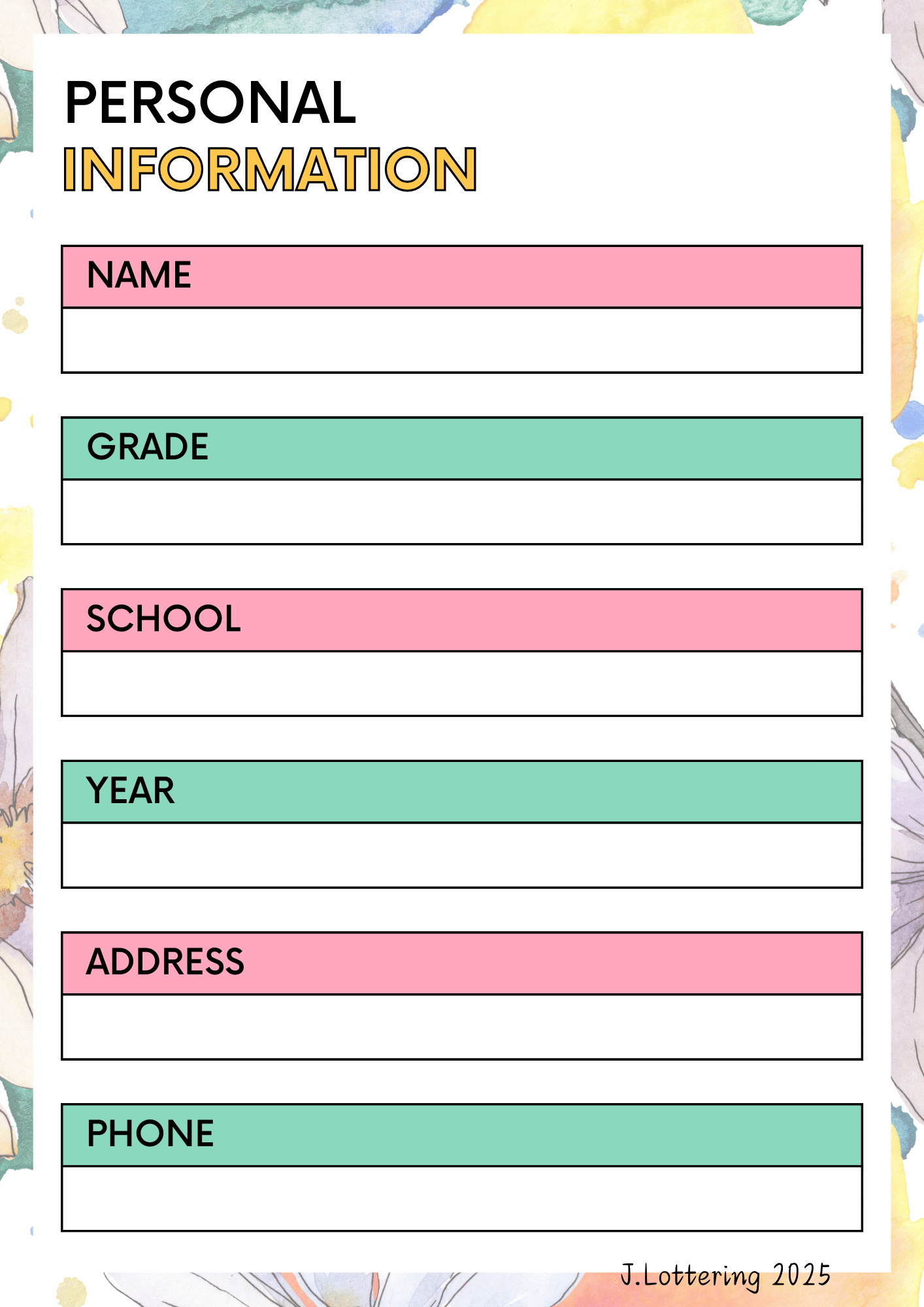 Teacher Planner 2025