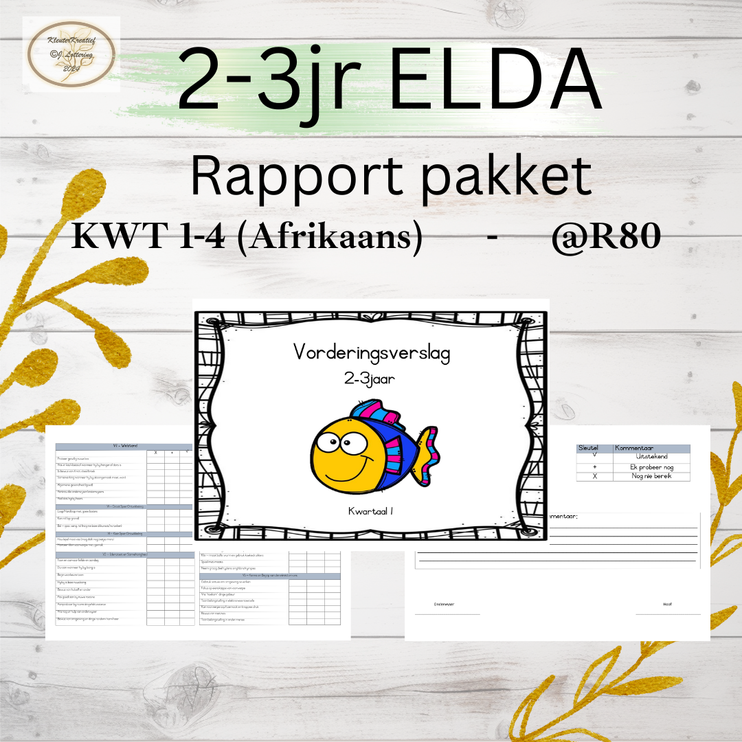 2-3jr Rapporte Kwartaal 1-4 Afrikaans