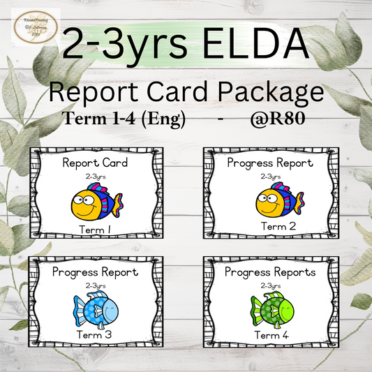 2-3yrs Report Cards (ELDA) TERM 1-4