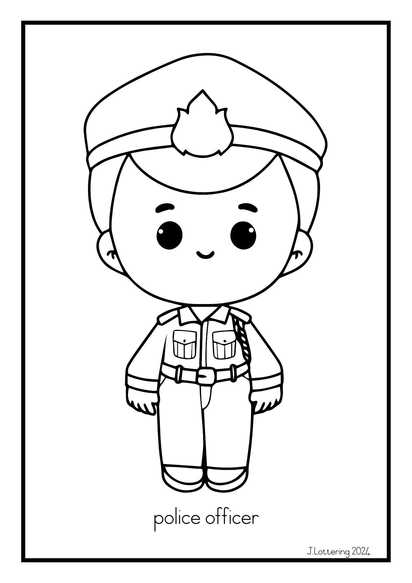 Careers Colouring pages