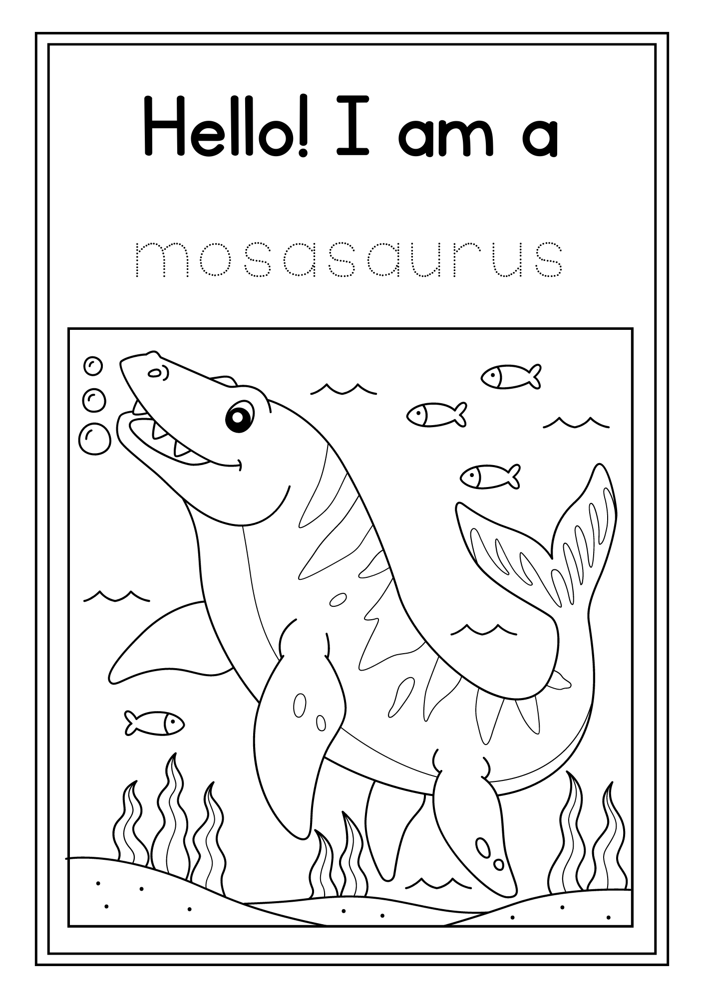 Dinosaur Colouring Book