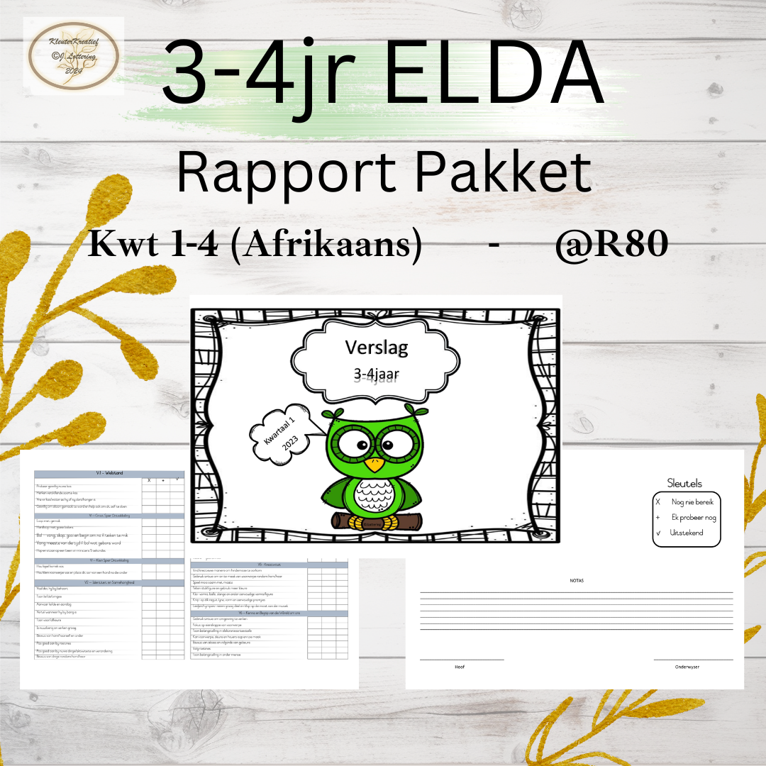 3-4jr Rapport (Afrikaans) kwartaal 1-4