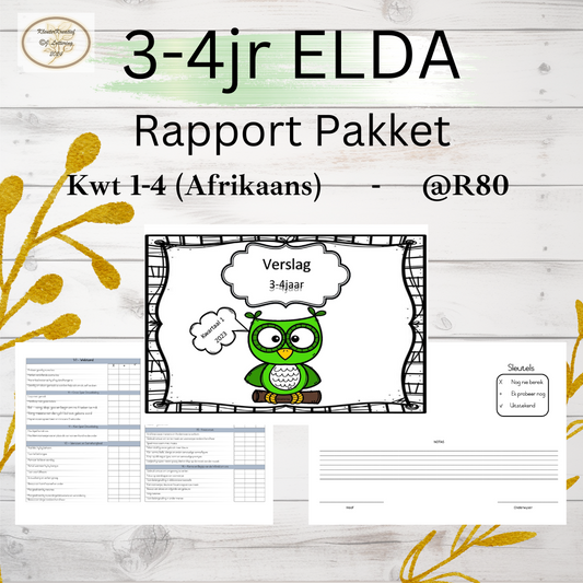 3-4jr Rapport (Afrikaans) kwartaal 1-4