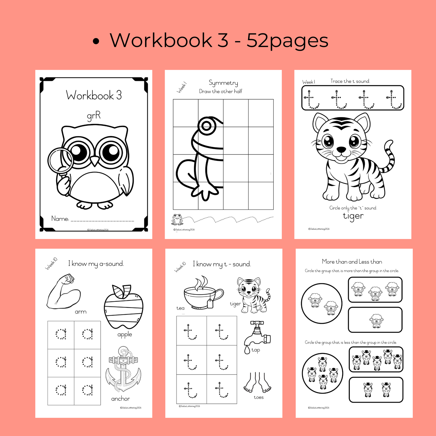 Grade R CAPS Workbook Bundle – Term 1–4 Printable PDFs (2026)