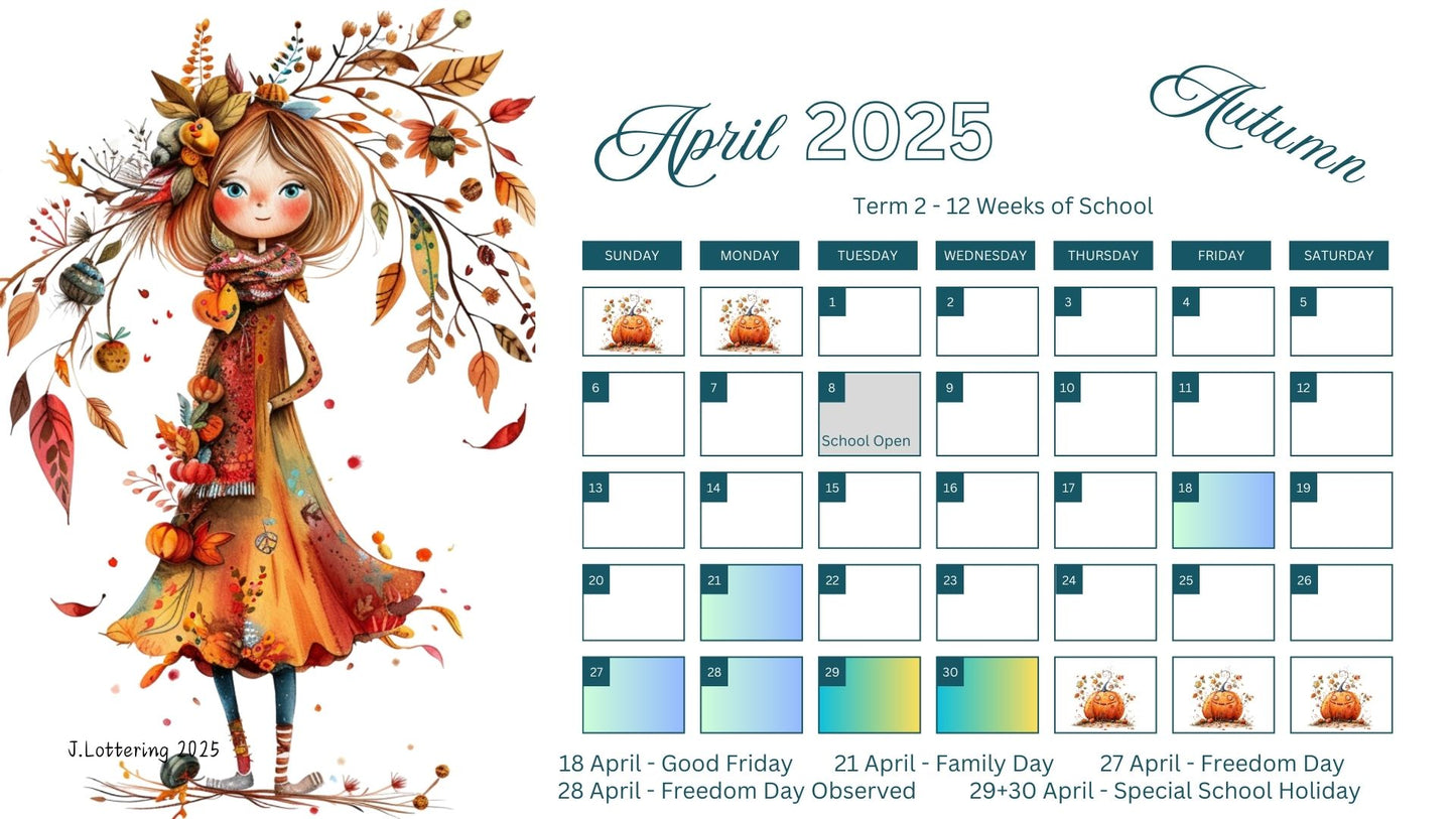 2025 Seasons Calendar - Ladybug cover