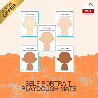 Self Portrait Playdough mats