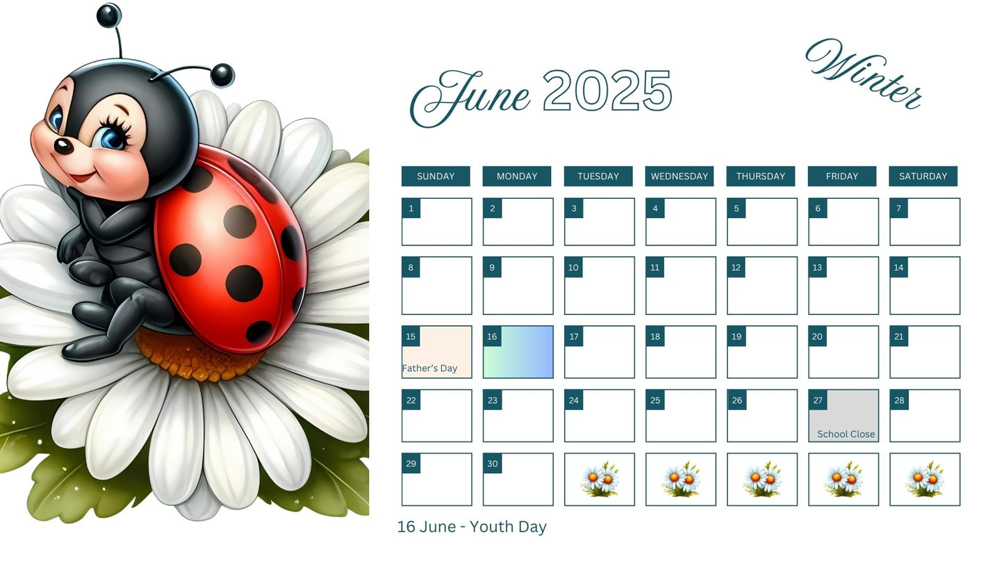 2025 Ladybird Calendar - Engels